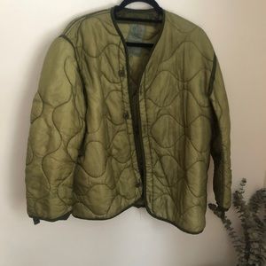 Military down liner jacket - vintage
